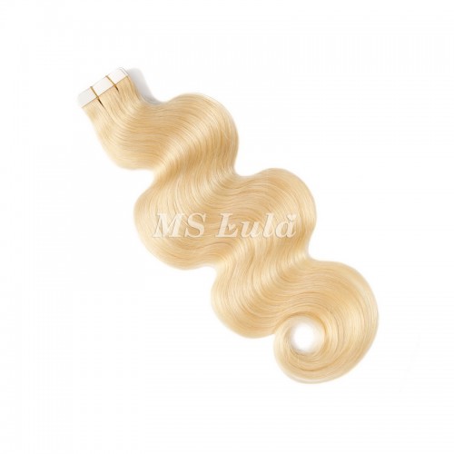 Human Hair #613 Blonde Body Wave Tape In Extensions（20pcs/set） | Human Hair Wig | Lace Front